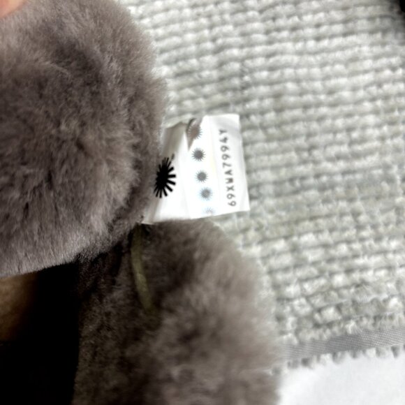 UGG Bridgit US 8 EU 39 Women’s Dark Gray Waterproof Suede Wedge Heel Ankle Boots - Picture 10 of 12